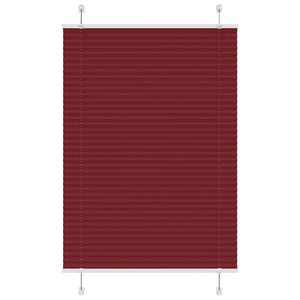 Tenda Plissettata Rosso Bordeaux 100x100 cm Larghezza Tessuto 4015228