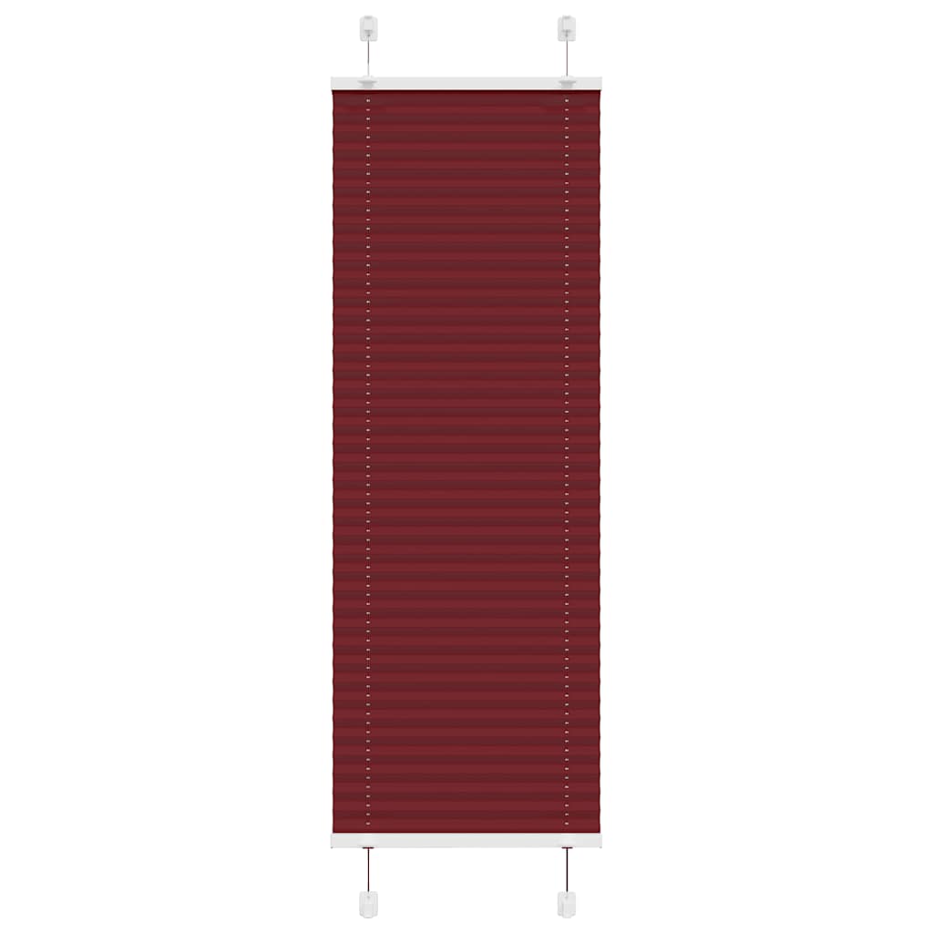 Tenda Plissettata Rosso Bordeaux 50x150 cm Larghezza Tessuto 4015235