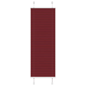 Tenda Plissettata Rosso Bordeaux 50x150 cm Larghezza Tessuto 4015235