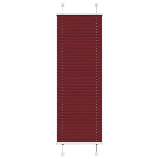 Tenda Plissettata Rosso Bordeaux 50x150 cm Larghezza Tessuto 4015235