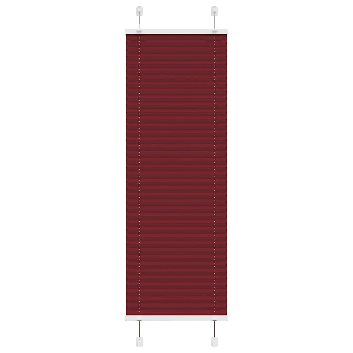 Tenda Plissettata Rosso Bordeaux 50x150 cm Larghezza Tessuto 4015235