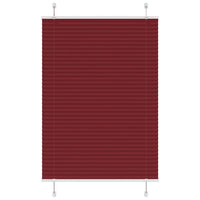 Tenda Plissettata Rosso Bordeaux 85x150 cm Larghezza Tessuto 4015242