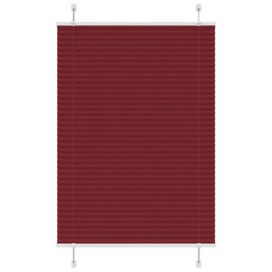 Tenda Plissettata Rosso Bordeaux 85x150 cm Larghezza Tessuto 4015242