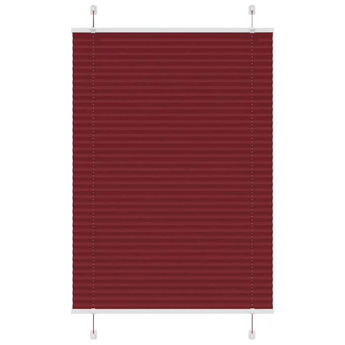 Tenda Plissettata Rosso Bordeaux 85x150 cm Larghezza Tessuto 4015242