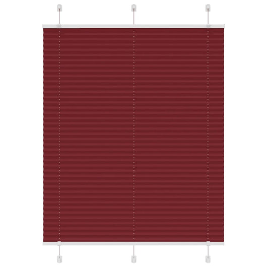 Tenda Plissettata Rosso Bordeaux 110x150 cm Larghezza Tessuto 4015247