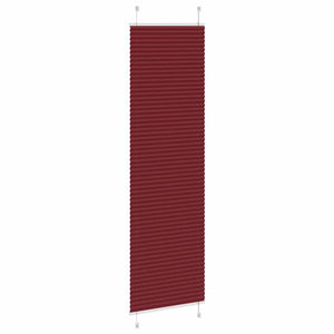 Tenda Plissettata Rosso Bordeaux 60x200 cm Larghezza Tessuto 4015254