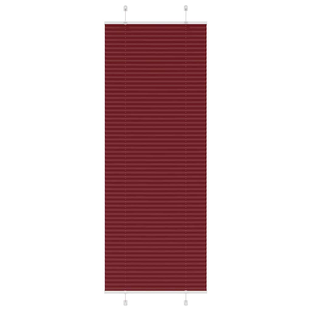 Tenda Plissettata Rosso Bordeaux 70x200 cm Larghezza Tessuto 4015256