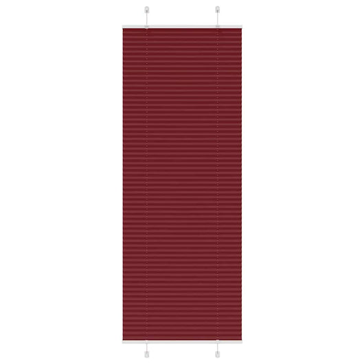 Tenda Plissettata Rosso Bordeaux 70x200 cm Larghezza Tessuto 4015256