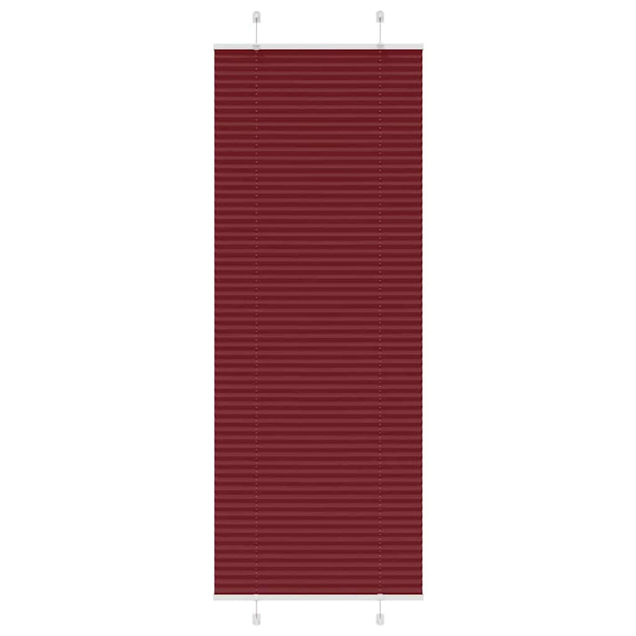 Tenda Plissettata Rosso Bordeaux 70x200 cm Larghezza Tessuto 4015256