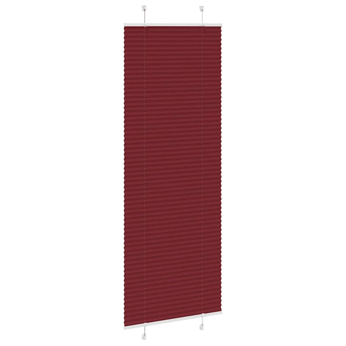 Tenda Plissettata Rosso Bordeaux 70x200 cm Larghezza Tessuto 4015256