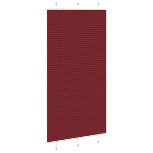 Tenda Plissettata Rosso Bordeaux 105x200 cm Larghezza Tessuto 4015263