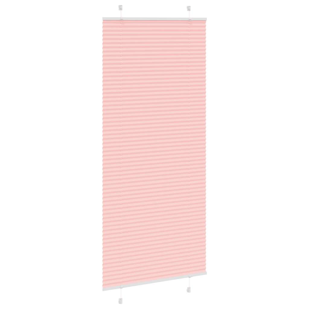 Tenda Plissettata Rosa 90x200 cm Larghezza Tessuto 89,4 cm 4015464