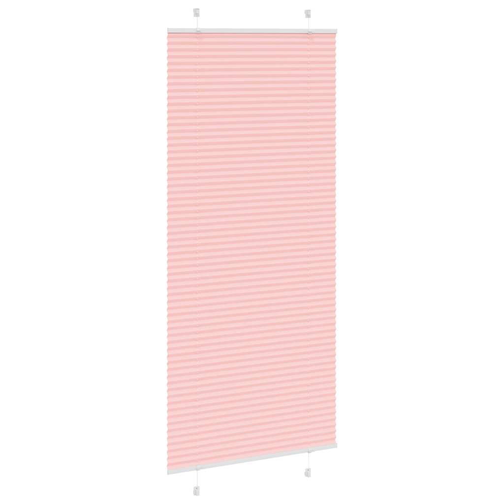 Tenda Plissettata Rosa 95x200 cm Larghezza Tessuto 94,4 cm 4015465