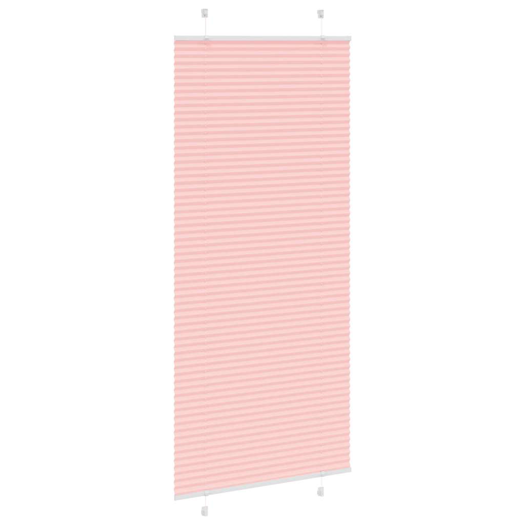 Tenda Plissettata Rosa 95x200 cm Larghezza Tessuto 94,4 cm 4015465