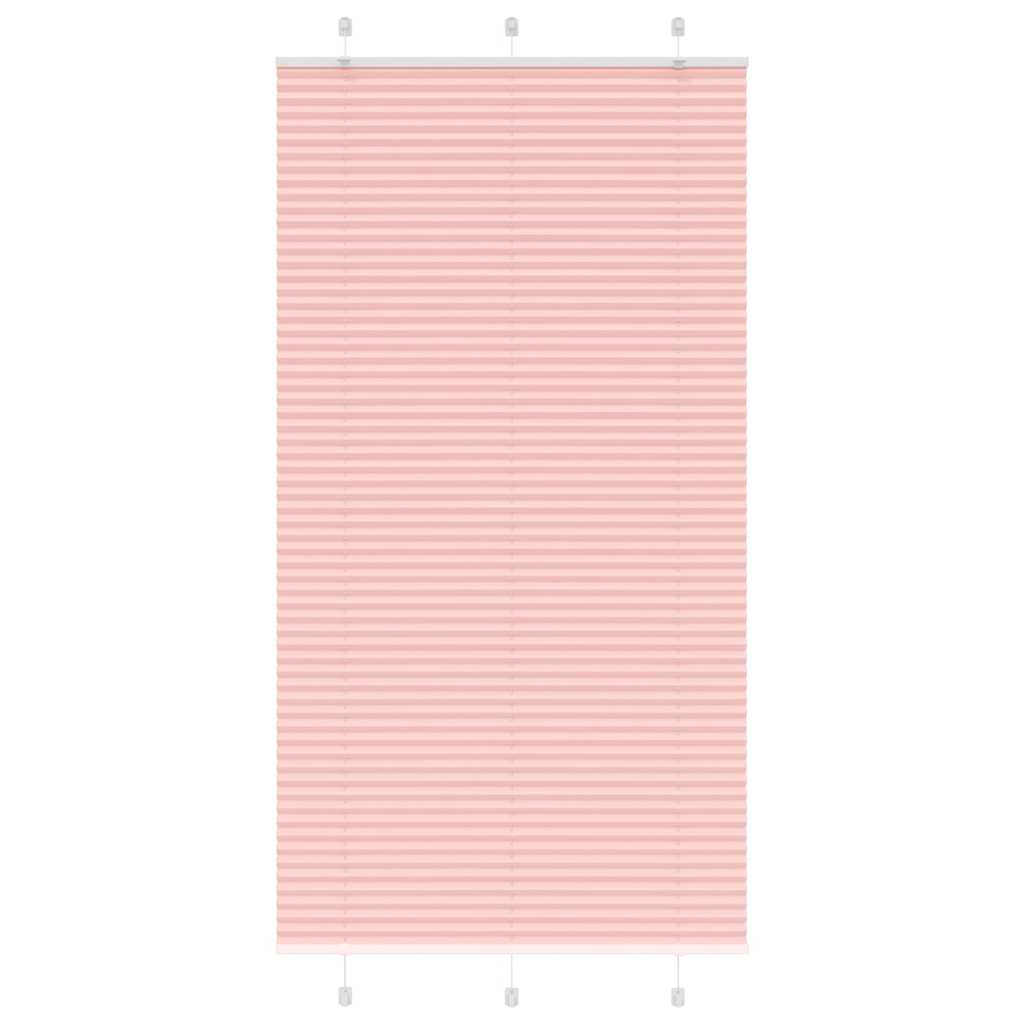 Tenda Plissettata Rosa 105x200 cm Larghezza Tessuto 104,4 cm 4015467