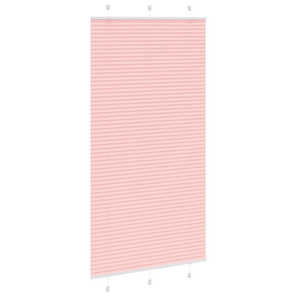 Tenda Plissettata Rosa 105x200 cm Larghezza Tessuto 104,4 cm 4015467