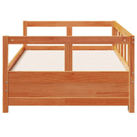 Dormeuse senza Materasso Marrone Cera 80x200 cm Legno di Pino 854951