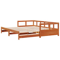 Dormeuse senza Materasso Marrone Cera 80x200 cm Legno di Pino 854951