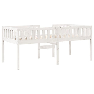 Letto per Bambini senza Materasso Bianco 80x200cm Massello Pino 855013