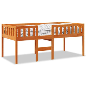 Letto Bambini senza Materasso Marrone Cera 80x200 cm Legno Pino 855014