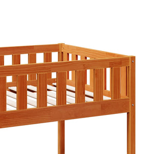 Letto Bambini senza Materasso Marrone Cera 80x200 cm Legno Pino 855014