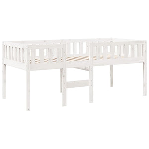 Letto per Bambini senza Materasso Bianco 75x190cm Massello Pino 855022