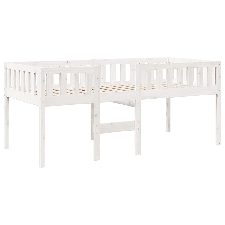 Letto per Bambini senza Materasso Bianco 75x190cm Massello Pino 855022