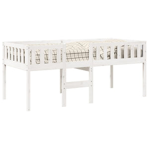 Letto per Bambini senza Materasso Bianco 75x190cm Massello Pino 855022