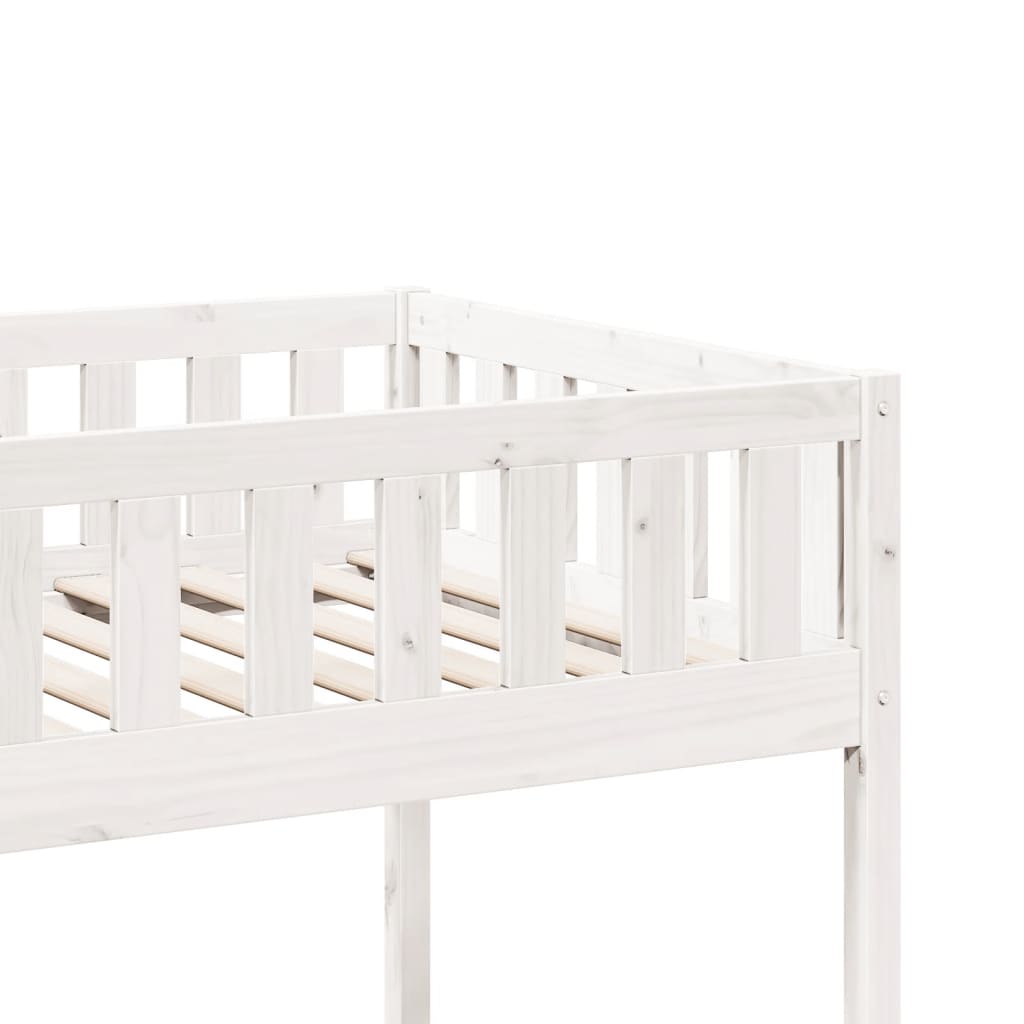 Letto per Bambini senza Materasso Bianco 75x190cm Massello Pino 855022