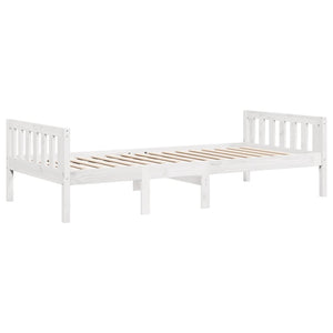 Letto per Bambini senza Materasso Bianco 80x200cm Massello Pino 855025