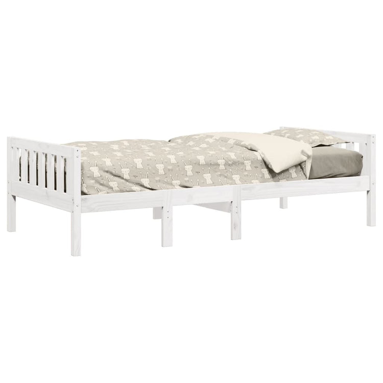 Letto per Bambini senza Materasso Bianco 80x200cm Massello Pino 855025