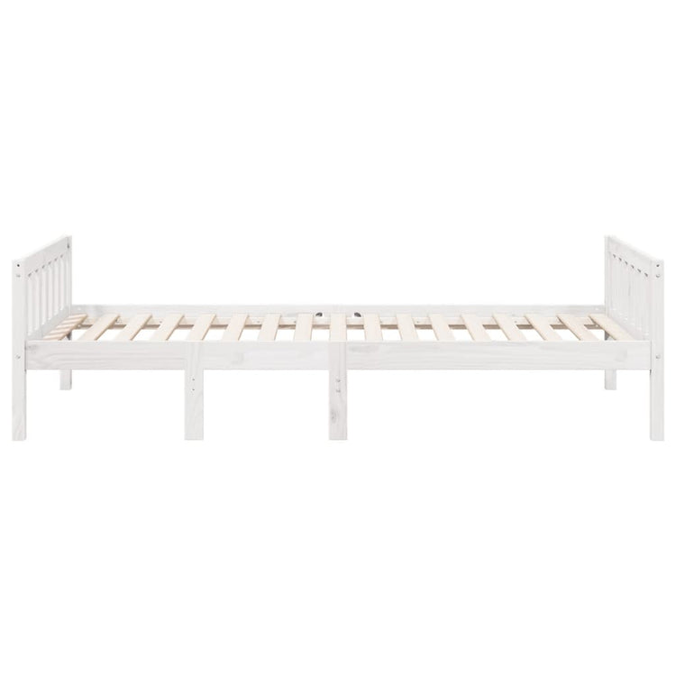 Letto per Bambini senza Materasso Bianco 80x200cm Massello Pino 855025