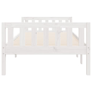 Letto per Bambini senza Materasso Bianco 80x200cm Massello Pino 855025