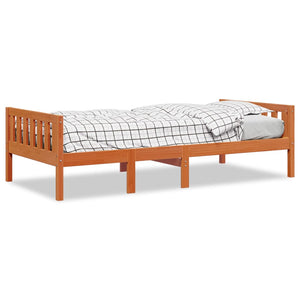 Letto Bambini senza Materasso Marrone Cera 80x200 cm Legno Pino 855026