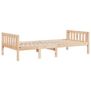 Letto per Bambini senza Materasso 90x200 cm Legno Massello Pino 855027