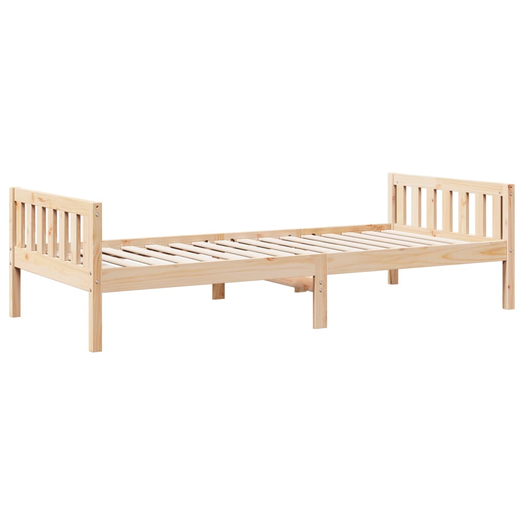 Letto per Bambini senza Materasso 90x200 cm Legno Massello Pino 855027