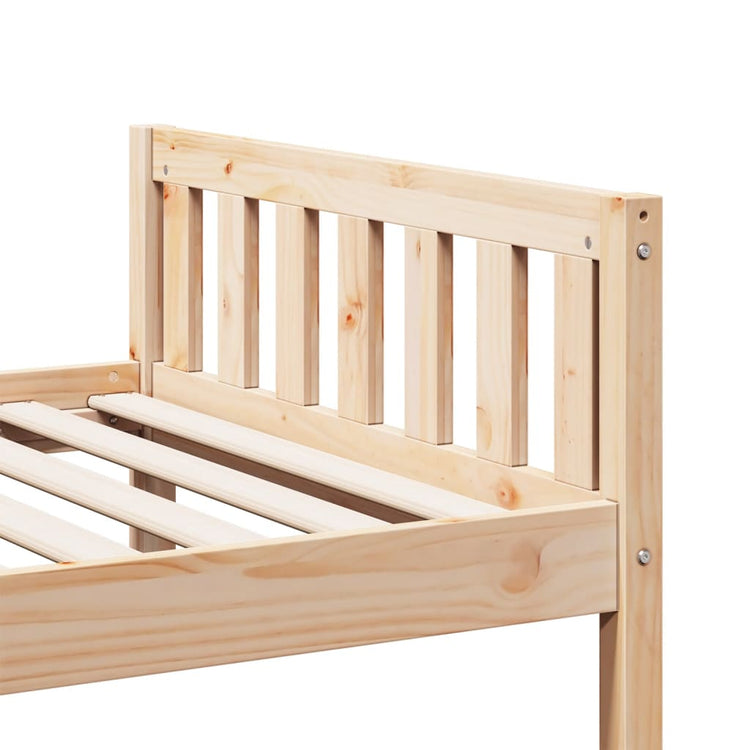 Letto per Bambini senza Materasso 90x200 cm Legno Massello Pino 855027