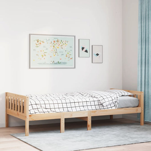 Letto per Bambini senza Materasso 75x190 cm Legno Massello Pino 855033