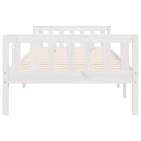 Letto per Bambini senza Materasso Bianco 75x190cm Massello Pino 855034