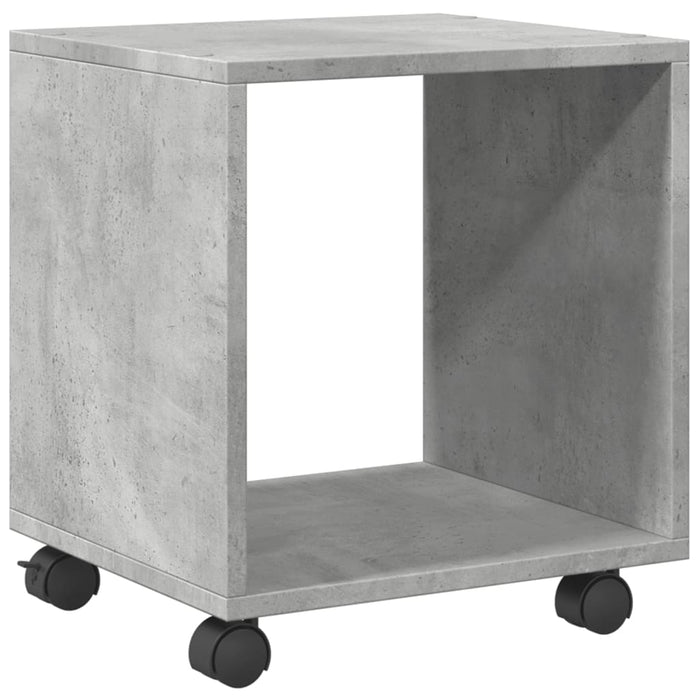 Mobiletto con Ruote Grigio Cemento 37x33x42,5 cm in Truciolato 853131