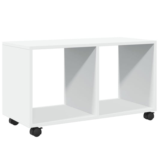 Mobiletto con Ruote Bianco 72x33x42,5 cm in Truciolato 853137