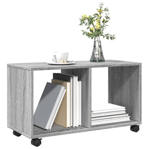 Mobiletto con Ruote Grigio Sonoma 72x33x42,5 cm in Truciolato 853142