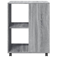 Tavolino con Ruote Grigio Sonoma 55x60x78 cm in Truciolato 853160