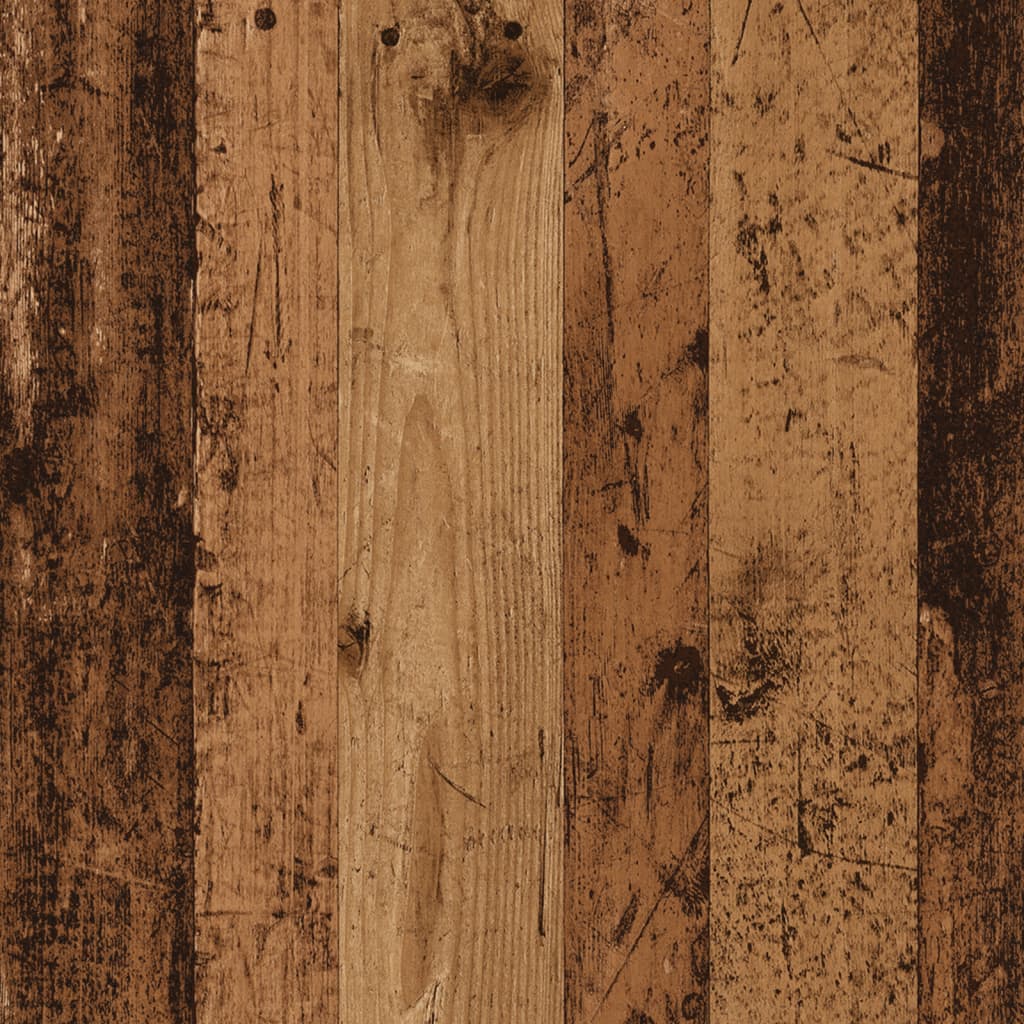 Tavolino con Ruote Legno Antico 55x60x78 cm in Truciolato 853162