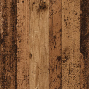 Mobiletto con Ruote Legno Antico 55x40x91 cm in Truciolato 853189