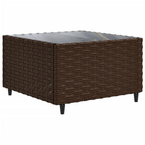 Set Divani da Giardino 5 pz con Cuscini Marrone in Polyrattan 3308013