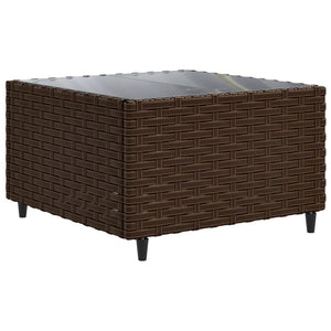 Set Divani da Giardino 7 pz con Cuscini in Polyrattan Marrone 3308025