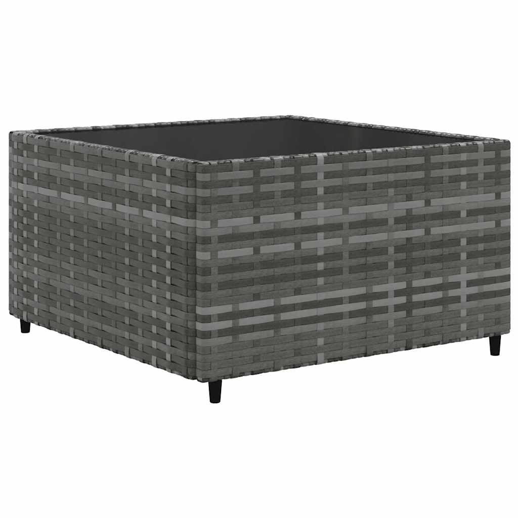 Set Divani da Giardino 6 pz con Cuscini in Polyrattan Grigio 3308130