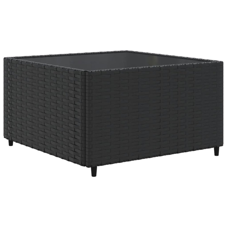 Set Salotto da Giardino con Cuscini 7pz Nero Polyrattan 3308147