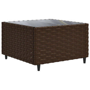 Set Divani da Giardino 7 pz con Cuscini in Polyrattan Marrone 3308177